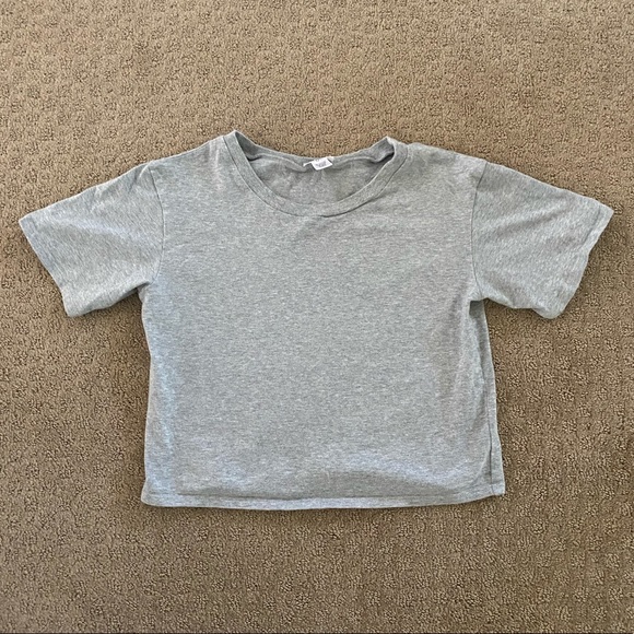 Plain Gray Crop Top - Picture 1 of 4